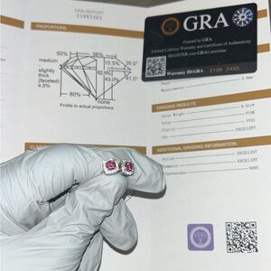 Elegant Pink and White Halo Earrings